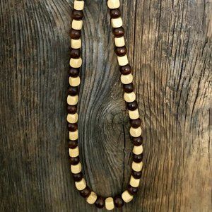 Natural Wooden beads necklass